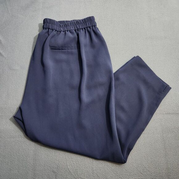 J. Crew Women 18 Navy High Rise Elastic Waist Jamie Dress Pant - Picture 2 of 11